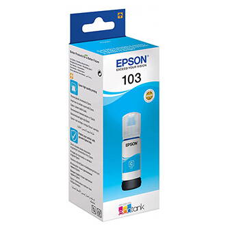 Epson originální ink C13T00S24A, 103, cyan, 65ml, Epson EcoTank L3151, L3150, L3111, L3110