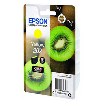 Epson originální ink C13T02F44010, 202, yellow, 1x4.1ml, Epson XP-6000, XP-6005