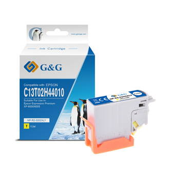 G&G kompatibilní ink s C13T02H44010, yellow, NP-E-0202XLY, pro Epson XP-6000, XP-6005