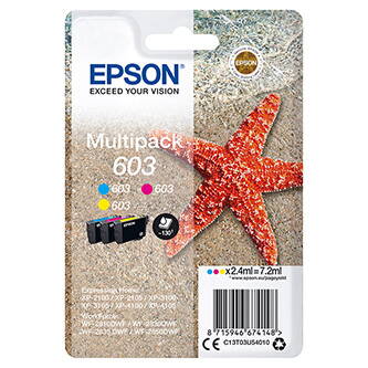 Epson originální ink C13T03U54010, 603, color, 3x2.4ml, Epson Expression Home XP-2100, 2105, 3100, 3105 WF-2310