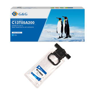 G&G kompatibilní ink s C13T05A200, cyan, 20000str., NP-E-T05A2C-A, pro Epson WF-C87xR