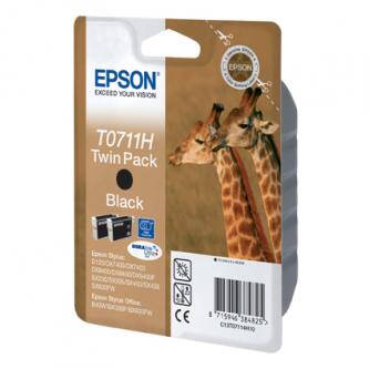 Epson originální ink C13T07114H10, black, 2x11,1ml, Epson Stylus D120, 120 Network Edition, DX7400, 8400, 94