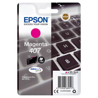 Epson originální ink C13T07U340, magenta, 1900str., 20.3ml, Epson WF-4745