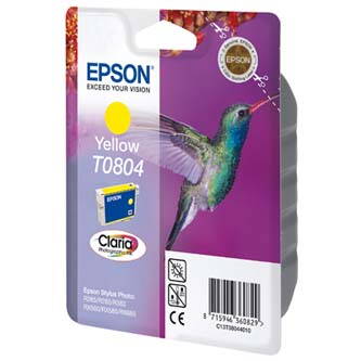 Epson originální ink C13T08044011, yellow, 7,4ml, Epson Stylus Photo PX700W, 800FW, R265, 285, 360, RX560