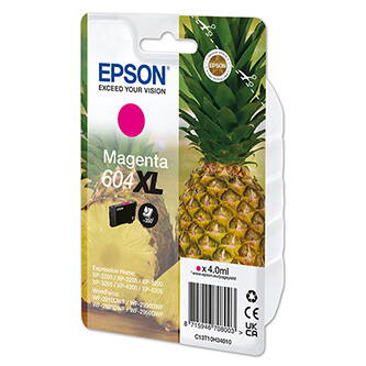 Epson originální ink C13T10H34010, T10H340, 604XL, magenta, 350str., 4.0ml, Epson XP-2200, XP-3200, XP-4200, WF-2930DWF, WF-2950DW