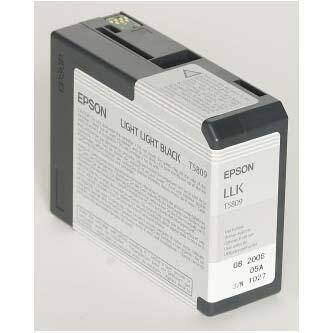 Epson originální ink C13T580900, light light black, 80ml