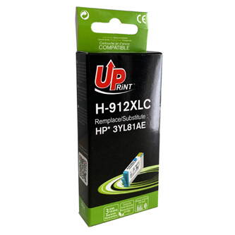UPrint kompatibilní ink s 3YL81AE, HP 912XL, cyan, 825str., pro HP Officejet 8012, 8013, 8014, 8015 OJ Pro 8020