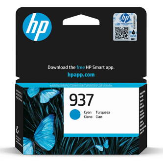 HP originální ink 4S6W2NE#CE1, HP 937, cyan, 800str., HP HP OfficeJet Pro 9110b, 9120b, 9130b