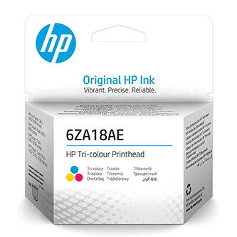 HP originální tisková hlava 6ZA18AE, Tri-color, HP Smart Tank 500, 515, 530, 615 AiO