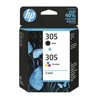 HP originální ink 6ZD17AE#301, HP 305, blistr, HP 2-pack DeskJet 2300, DeskJet 2710, DeskJet 2720, DeskJet