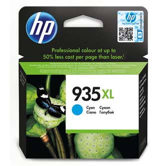 HP originální ink C2P24AE, HP 935XL, cyan, 825str., 9,5ml, HP Officejet 6812,6815,Officejet Pro 6230,6830,6835