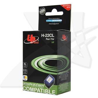 UPrint kompatibilní ink s C9352AE, HP 22, color, 18ml, H-22CL, pro HP PSC-1410, DeskJet F380, D2300, OJ-4300, 5600