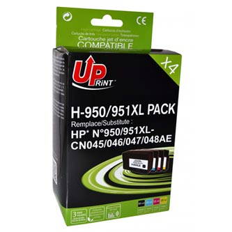 UPrint kompatibilní ink CN045AE, s CN045AE, HP 950XL/951XL, 1xblack/1xcyan/1xmagenta/1xyellow, 2500+3x1500str., 80+3x25ml, H-950/9