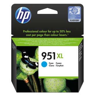 HP originální ink CN046AE, HP 951XL, cyan, 1500str., 24ml, HP Officejet Pro 276dw, 8100 ePrinter,8620