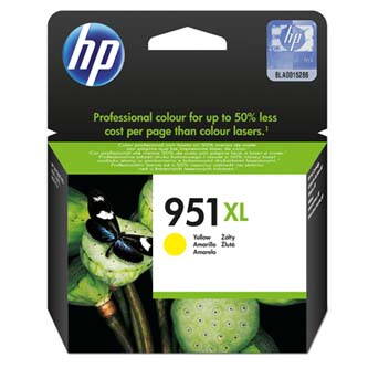 HP originální ink CN048AE, HP 951XL, yellow, 1500str., 17ml, HP Officejet Pro 276dw, 8100 ePrinter,8620