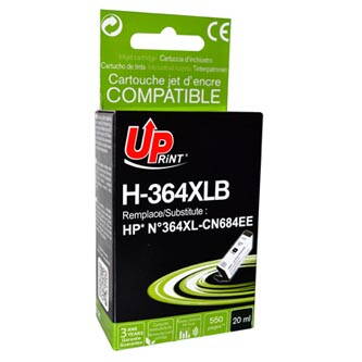 UPrint kompatibilní ink s CN684EE, HP 364XL, black, 20ml, H-364XLB, s čipem, pro HP Photosmart e-All-in-One, Premium, Plus, C5380
