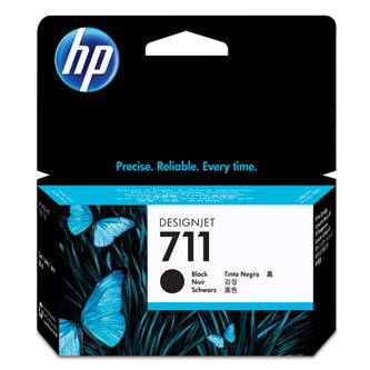 HP originální ink CZ129A, HP 711, black, 38ml, HP DesignJet T120, T520