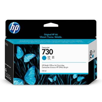 HP originální ink P2V62A, HP 730, cyan, 130ml, HP HP DesignJet T1700 Printer series