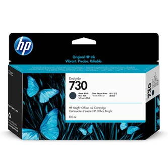 HP originální ink P2V65A, HP 730, matte black, 130ml, HP HP DESIGNJET T1600 SERIES,1700 SERIES,2600 SERIES