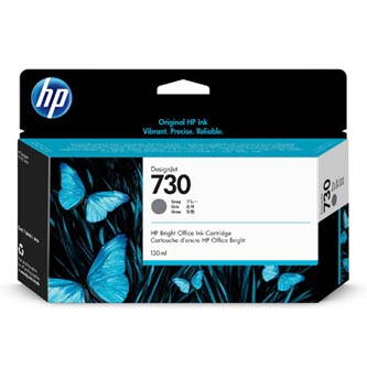 HP originální ink P2V66A, HP 730, gray, 130ml, HP HP DESIGNJET T1600 SERIES,1700 SERIES,2600 SERIES