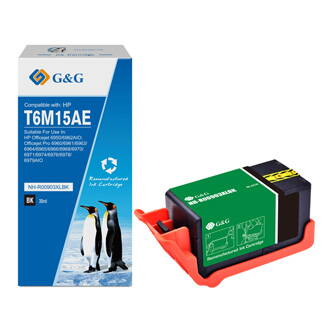 G&G kompatibilní ink s T6M15AE, black, 825str., NH-R00903XLBK, pro HP Officejet Pro 6960/6961/6963/6964/6965/6966/6968