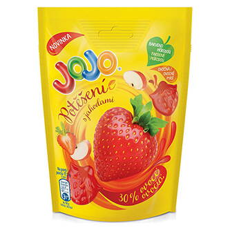 Bonbóny JOJO, 90g, potěšení jahoda, gumové, Nestlé