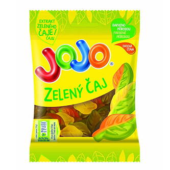 Bonbóny JOJO, 80g, zelený čaj, gumové, Nestlé