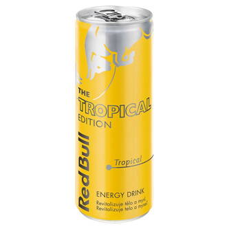 Energy drink, Tropical Edition, 24ks v kartonu, cena za 1ks, Red Bull tropic