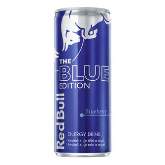 Energy drink, Blue Edition, 24ks v kartonu, cena za 1ks, Red Bull borůvka