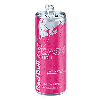 Energy drink, PEACH EDITION, 12ks v kartonu, cena za 1ks, Red Bull white peach