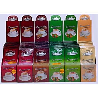 Cappuccino instantní, 250g, cena za 1 kus, sáček, oříšek, 20-pack