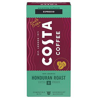 Káva Costa Coffee, Honduran Roast Espresso, 10x5.7g, kartonek