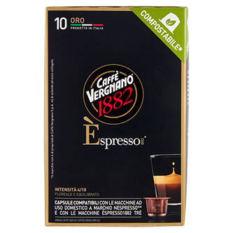 Káva Caffé Vergnano 1882, Arabica, 10x5g, kartonek, arabica, Caffé Vergnano 1882