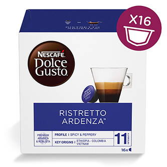 Kávové kapsle Nescafé Dolce Gusto ristretto, ardenza, 3x16 kapslí, velkoobchodní balení karton