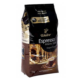 Káva zrnková, Tchibo, Espresso Milano Style, 1kg, sáček