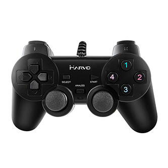 Gamepad Marvo GT-006, 15tl., USB, černý, vibrační