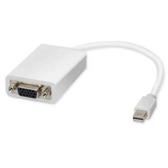 Video Redukce, miniDP-VGA, DisplayPort (mini) M-VGA (D-Sub) F, 0, bílá