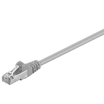 FTP patchcord, Cat.5e, RJ45 M-0.25m, stíněný, šedý, economy