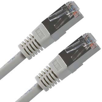 FTP patchcord, Cat.5e, RJ45 M-1.5m, stíněný, šedý, economy