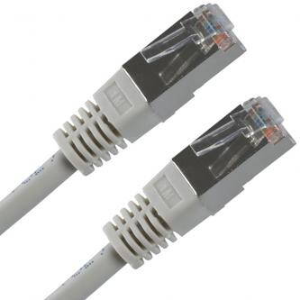 FTP patchcord, Cat.5e, RJ45 M-3m, stíněný, šedý, economy