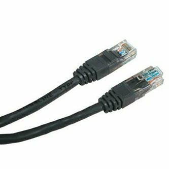UTP patchcord, Cat.5e, RJ45 M-5m, nestíněný, černý, economy