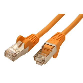 FTP patchcord, Cat.5e, RJ45 M-7,5m, stíněný, žlutý, economy