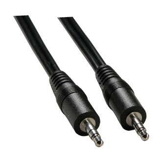 Kabel Jack (3,5mm) M- Jack (3,5mm) M, 2.5m, černá