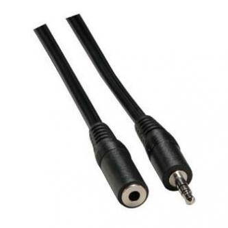 Kabel Jack (3,5mm) M- Jack (3,5mm) F, 10m, černá