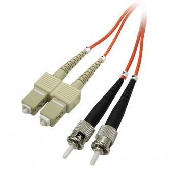 Optický PatchCord Multi mode (50/125), ST/SC, 1m, economy