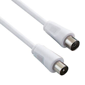 Kabel Koax (9,5mm) M- Koax (9,5mm) F, 2m, 75 Ohm, šedá