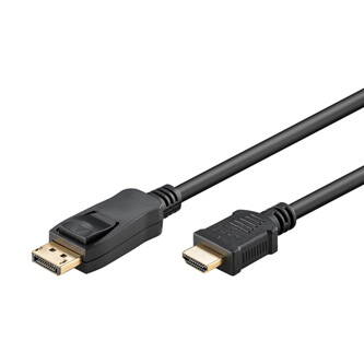 Kabel DisplayPort M- HDMI M, 2m, černá, Logo, blistr