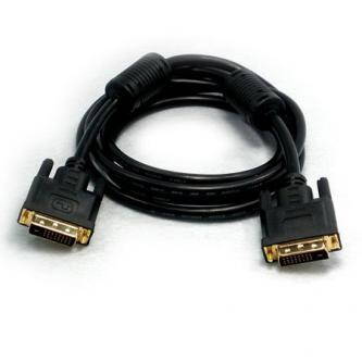 Kabel DVI (24+1) M- DVI (24+1) M, Dual link, 10m, zlacené konektory, stíněný, černá