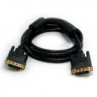 Kabel DVI (24+1) M- DVI (24+1) M, Dual link, 20m, zlacené konektory, stíněný, černá