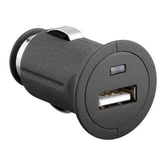 USB nabíječka, 12V, 5V, 1000mA, nabíjení mobilních telefonů a GPS, mini